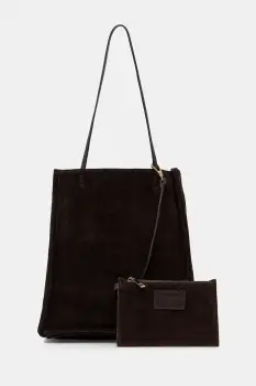 Answear.LAB geanta pentru femei, din piele intoarsa imagine