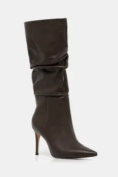 Answear.LAB ghete de piele culoarea maro, cu toc cui imagine