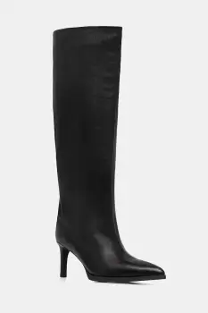 Answear.LAB ghete de piele culoarea negru, cu toc cui imagine