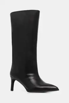 Answear.LAB ghete de piele culoarea negru, cu toc cui imagine