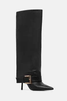 Answear.LAB ghete de piele culoarea negru, cu toc cui imagine