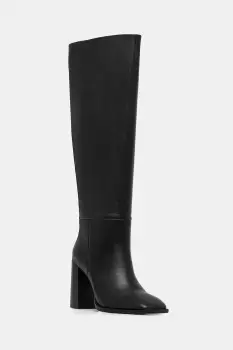 Answear.LAB ghete de piele culoarea negru, cu toc drept imagine