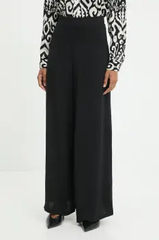 Answear.LAB pantaloni culoarea negru, drept, high waist imagine