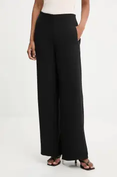 Answear.LAB pantaloni culoarea negru, lat, high waist imagine