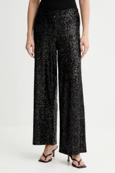 Answear.LAB pantaloni culoarea negru, lat, high waist imagine