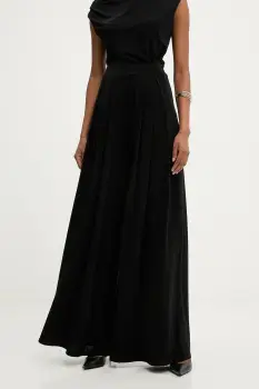 Answear.LAB pantaloni culoarea negru, lat, high waist imagine