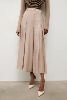 Answear.LAB pantaloni culottes pentru femei, cu lyocell imagine
