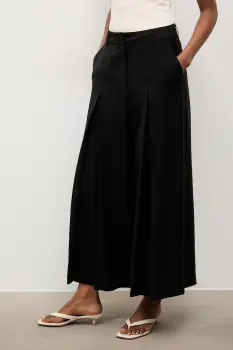 Answear.LAB pantaloni culottes pentru femei, cu lyocell imagine