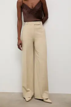 Answear.LAB pantaloni de costum pentru femei, cu vascoza imagine