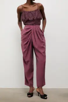 Answear.LAB pantaloni femei cu lyocell imagine