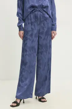 Answear Lab pantaloni femei, lat, high waist imagine