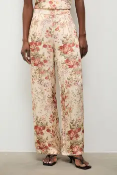 Answear.LAB pantaloni palazzo pentru femei din vascoza imagine