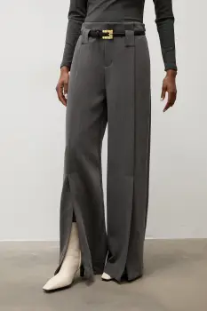 Answear.LAB pantaloni pentru femei cu vascoza imagine