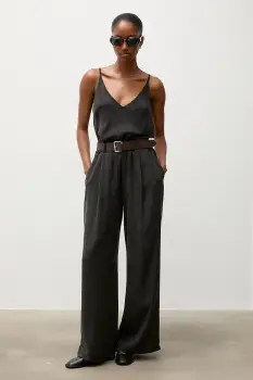 Answear.LAB pantaloni pentru femei, din lyocell imagine