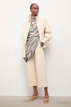 Answear.LAB pantaloni pentru femei, din piele MADELINE Unscripted Collection imagine