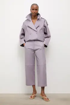 Answear.LAB pantaloni pentru femei, din piele MADELINE Unscripted Collection imagine