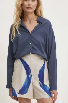 Answear Lab pantaloni scurti femei, high waist imagine