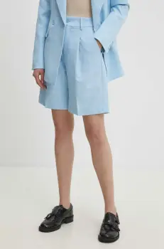 Answear Lab pantaloni scurti femei, neted, high waist imagine