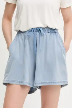 Answear Lab pantaloni scurti neted, high waist imagine