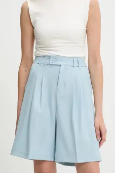 Answear Lab pantaloni scurti neted, high waist imagine