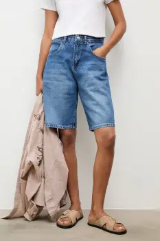 Answear.LAB pantaloni scurti pentru femei, din bumbac imagine