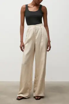 Answear.LAB pantaloni straight pentru femei din in imagine