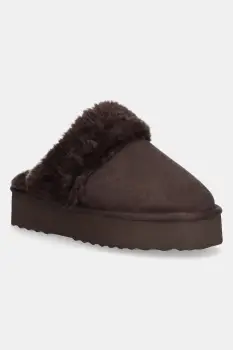 Answear.LAB papuci din piele intoarsa culoarea maro imagine