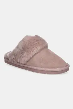 Answear.LAB papuci din piele intoarsa culoarea roz imagine