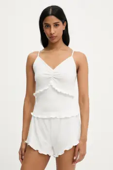 Answear Lab pijama culoarea alb, bumbac imagine