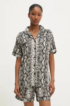 Answear Lab pijama culoarea bej imagine