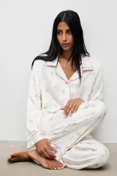 Answear.LAB pijama culoarea bej imagine