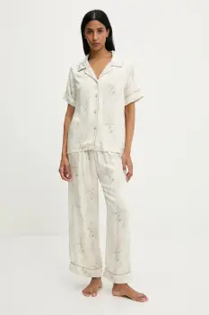 Answear Lab pijama culoarea bej imagine