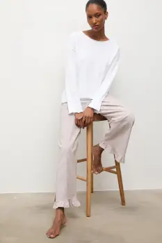 Answear.LAB pijama culoarea bej imagine