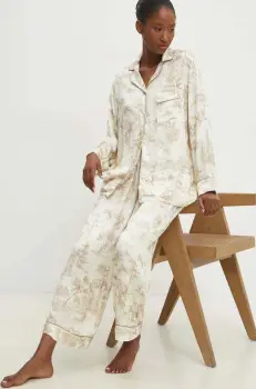 Answear.LAB pijama culoarea bej imagine