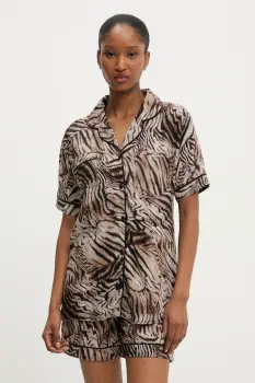 Answear Lab pijama culoarea maro imagine