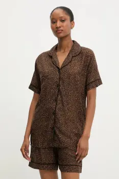 Answear Lab pijama culoarea maro imagine