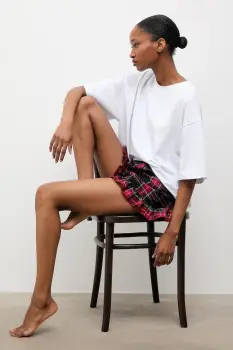 Answear.LAB pijama culoarea rosu, bumbac imagine