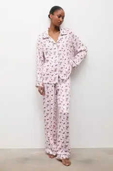 Answear.LAB pijama culoarea roz imagine