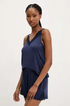 Answear Lab pijama femei, culoarea albastru marin imagine