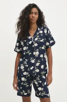 Answear Lab pijama femei, culoarea albastru marin imagine