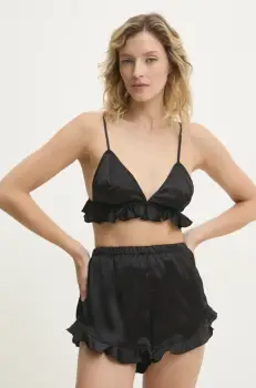 Answear Lab pijama femei, culoarea negru imagine
