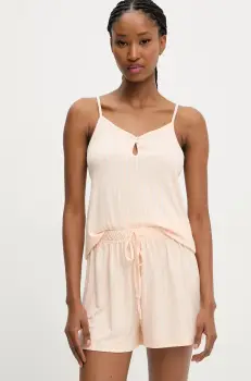 Answear Lab pijama femei, culoarea roz imagine