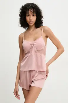 Answear Lab pijama femei, culoarea roz imagine