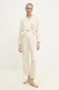 Answear Lab pijama femei, culoarea verde imagine