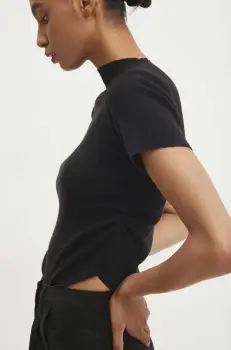 Answear Lab pulover culoarea negru, light, cu turtleneck imagine
