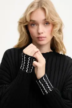 Answear.LAB pulover de bumbac culoarea negru, light imagine