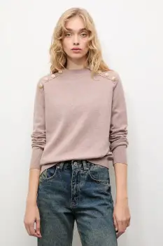 Answear.LAB pulover de casmir culoarea bej, cu turtleneck imagine