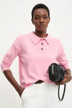 Answear.LAB pulover de casmir culoarea roz imagine