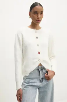 Answear.LAB pulover de lana culoarea alb, light imagine