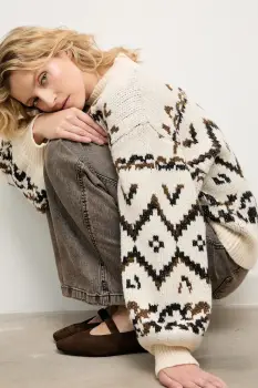 Answear.LAB pulover de lana culoarea bej, calduros imagine